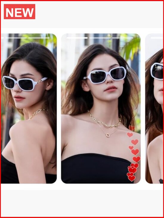 Square Polarized Sunglasses UV400 Travel Driving Fashion Arcuate main image 4